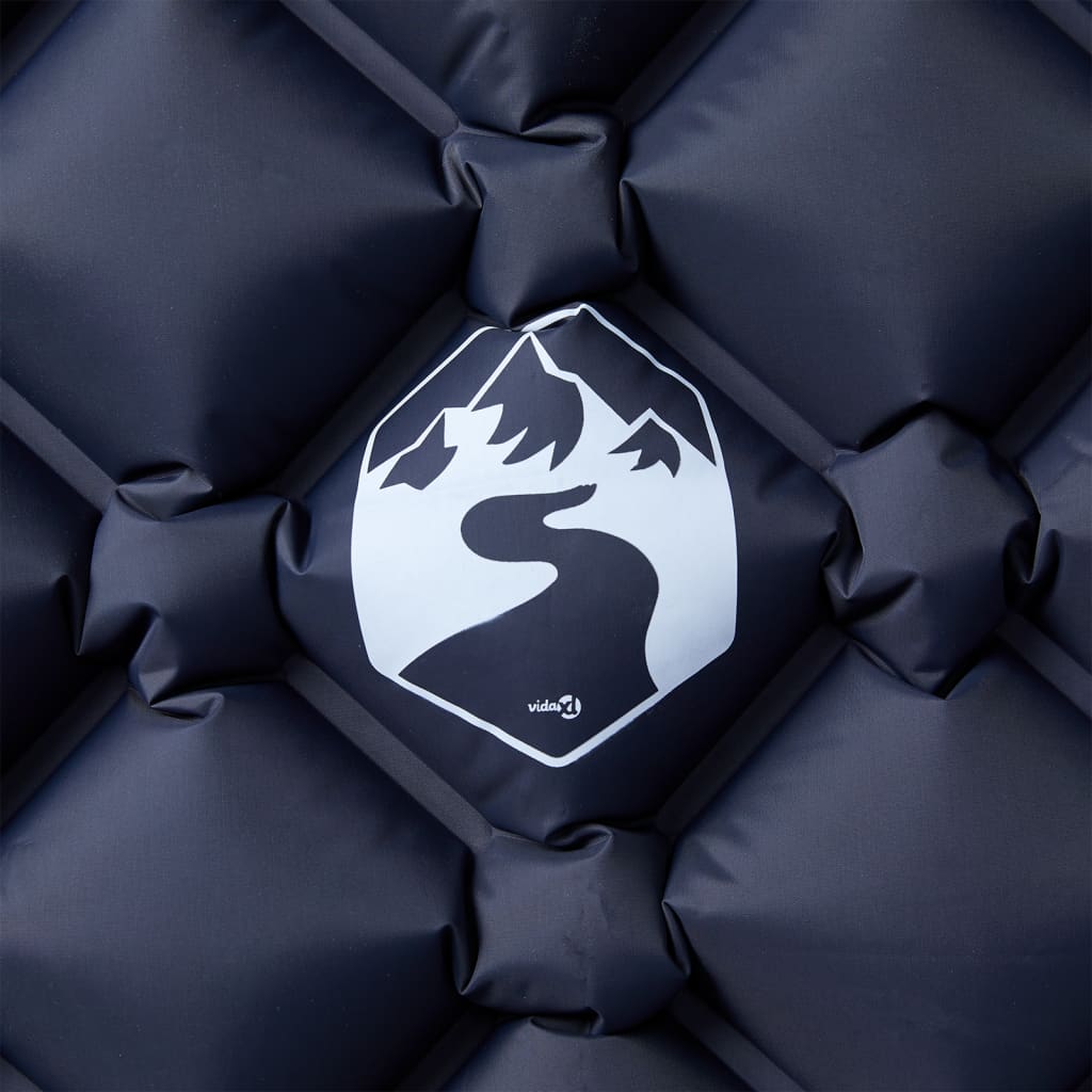 vidaXL Στρώμα Κάμπινγκ Φουσκωτό Μονό Γκρι 190x58x6 εκ.