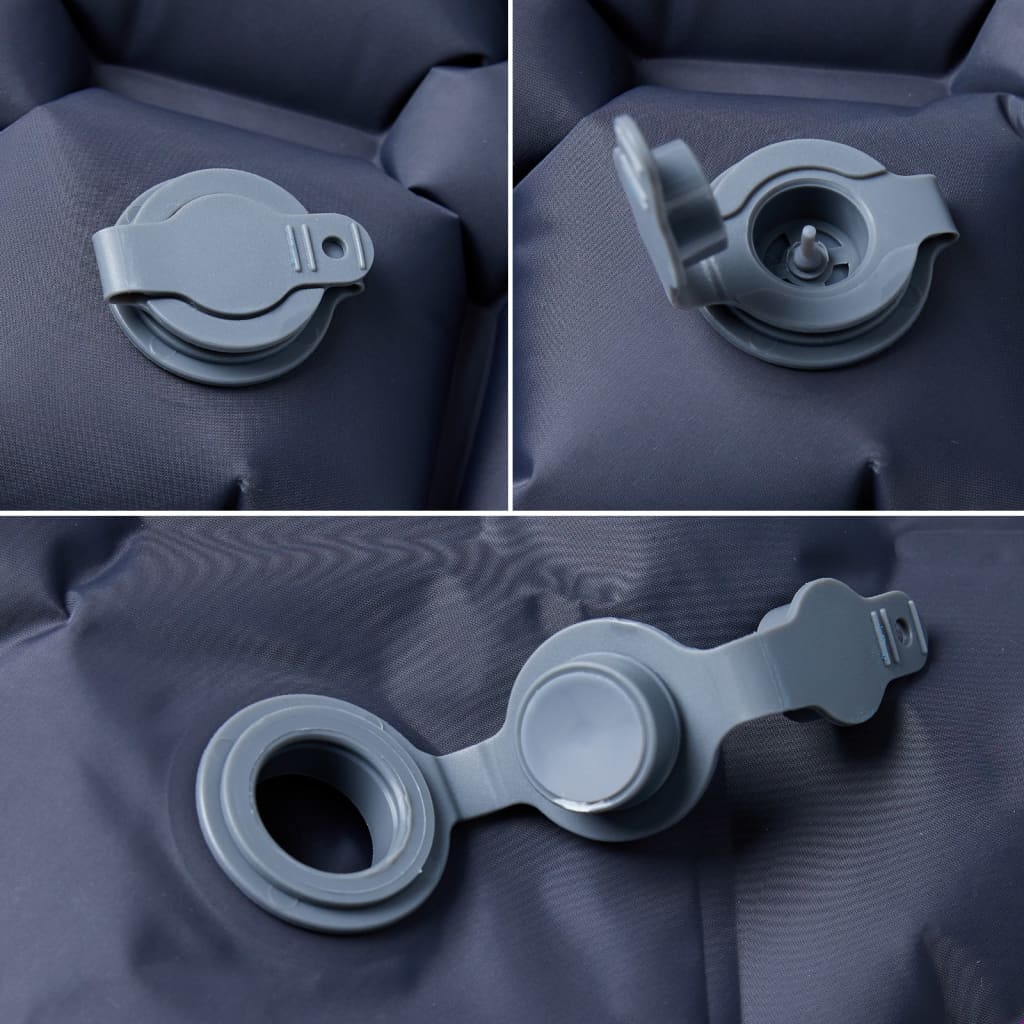 vidaXL Στρώμα Κάμπινγκ Φουσκωτό Μονό Γκρι 190x58x6 εκ.