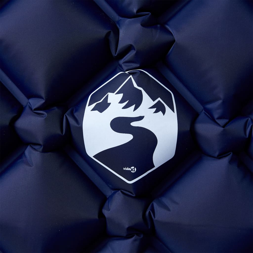 vidaXL Στρώμα Κάμπινγκ Φουσκωτό Μονό Ναυτικό μπλε 190x58x6 εκ.