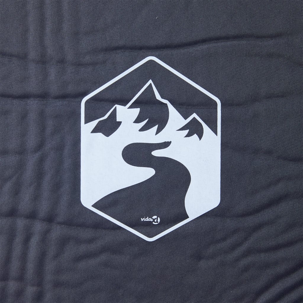 vidaXL Στρώμα Κάμπινγκ Αυτοφούσκωτο Μονό με Μαξιλάρι Γκρι