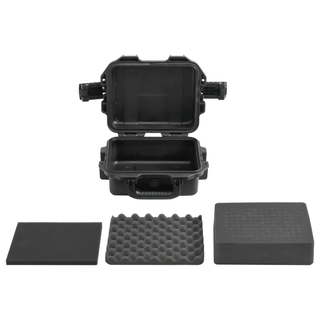 vidaXL Θήκη Πτήσης Φορητή Μαύρη 30x24,5x12,5 εκ. από Πολυπροπυλένιο