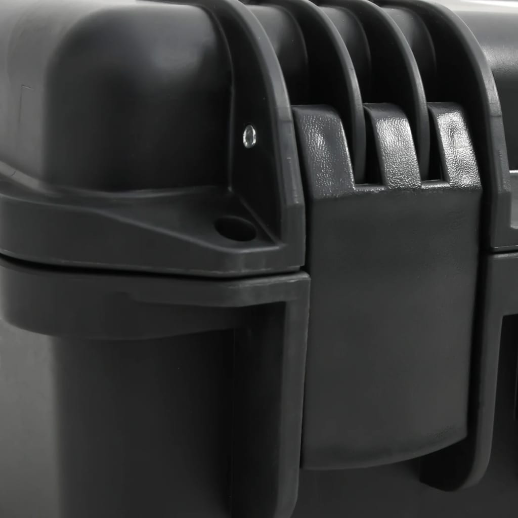 vidaXL Θήκη Πτήσης Φορητή Μαύρη 46,5x21,5x17,5 εκ. από Πολυπροπυλένιο