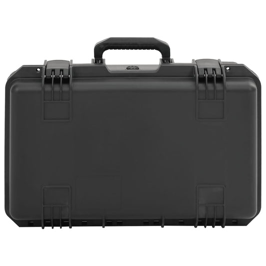 vidaXL Θήκη Πτήσης Φορητή Μαύρη 55x35x22,5 εκ. από Πολυπροπυλένιο