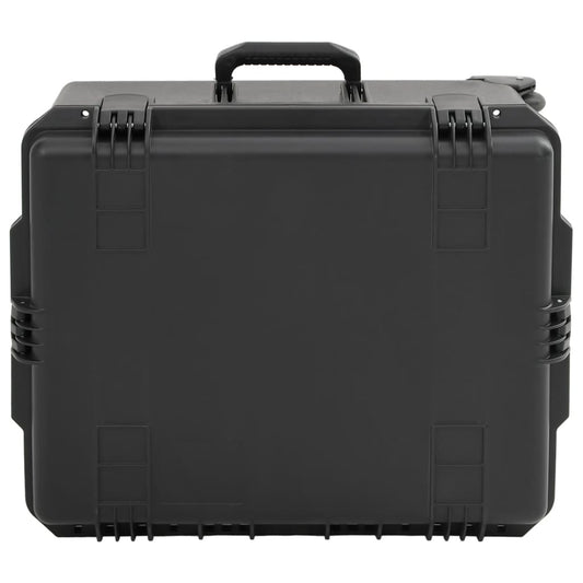 vidaXL Θήκη Πτήσης Φορητή Μαύρη 62,5x49,5x37 εκ. από Πολυπροπυλένιο