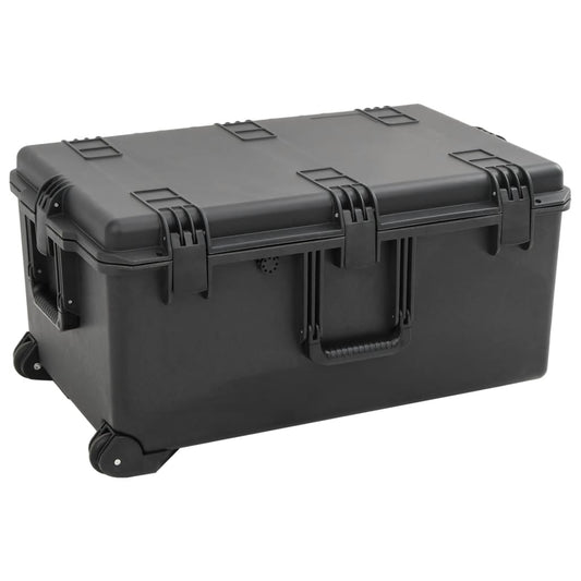vidaXL Θήκη Πτήσης Φορητή Μαύρη 79,5x52x39 εκ. από Πολυπροπυλένιο