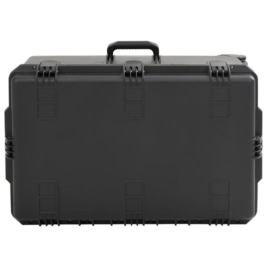 vidaXL Θήκη Πτήσης Φορητή Μαύρη 79,5x52x39 εκ. από Πολυπροπυλένιο