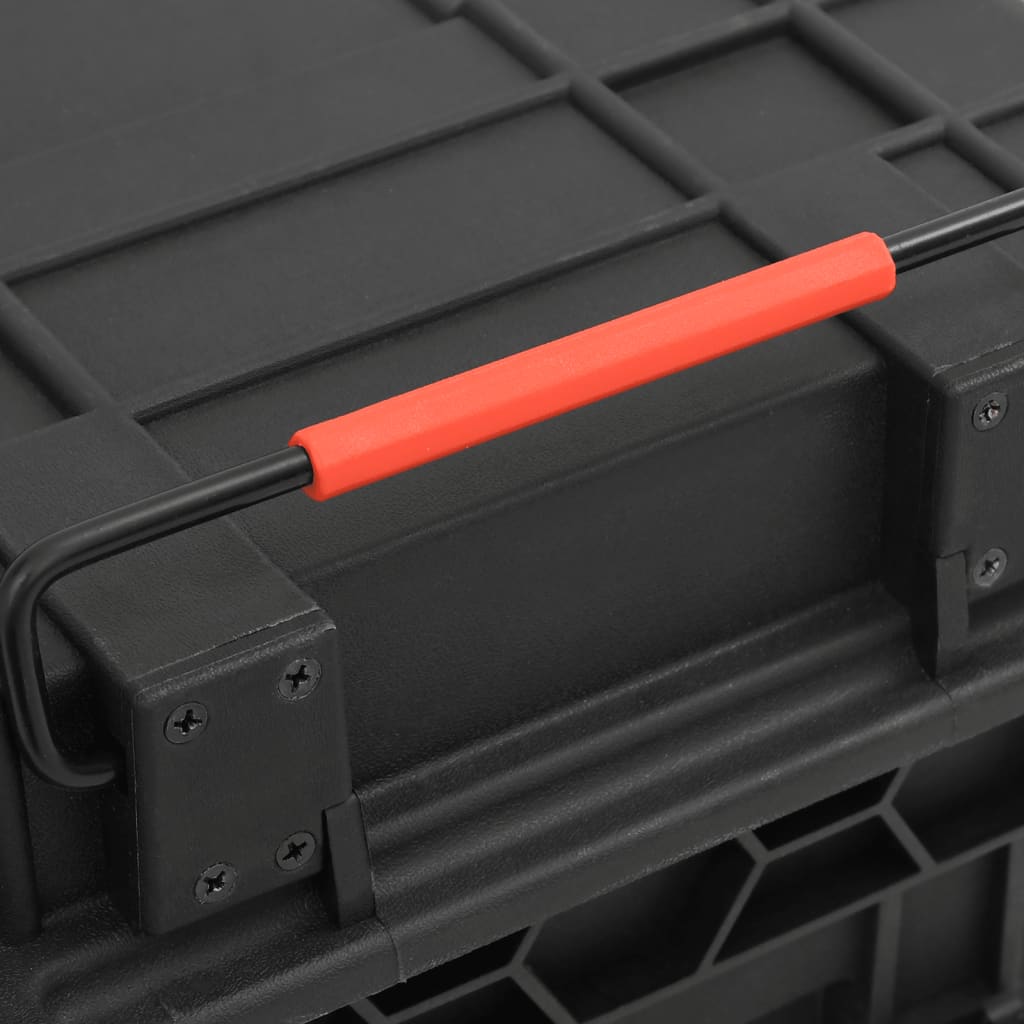 vidaXL Θήκη Πτήσης Φορητή Μαύρη 56,5x34x16 εκ. από Πολυπροπυλένιο