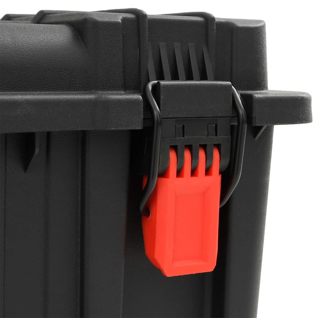 vidaXL Θήκη Πτήσης Φορητή Μαύρη 56,5x45,5x48 εκ. από Πολυπροπυλένιο