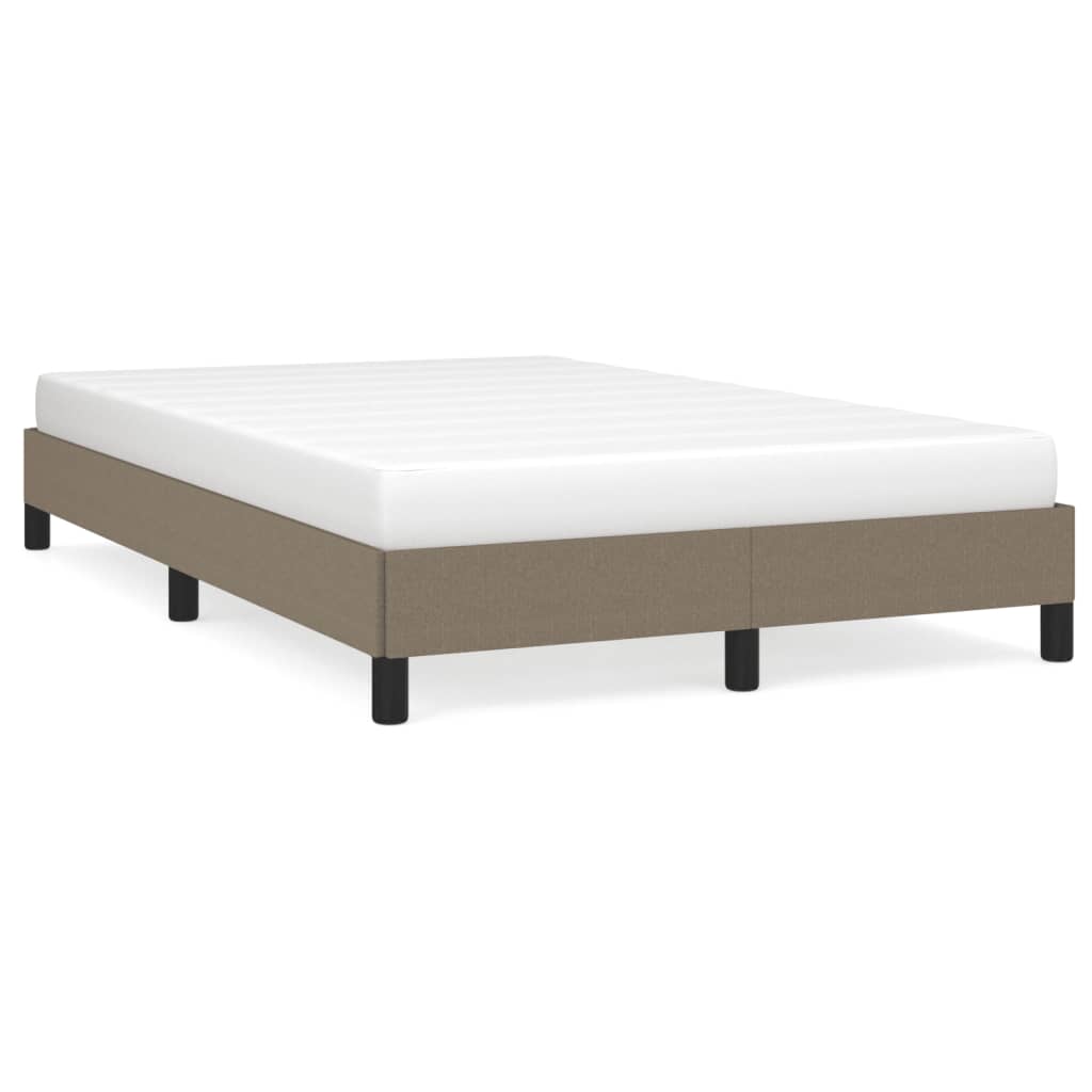 vidaXL Πλαίσιο Κρεβατιού χωρίς στρώμα Taupe 120x190 εκ. Υφασμάτινο