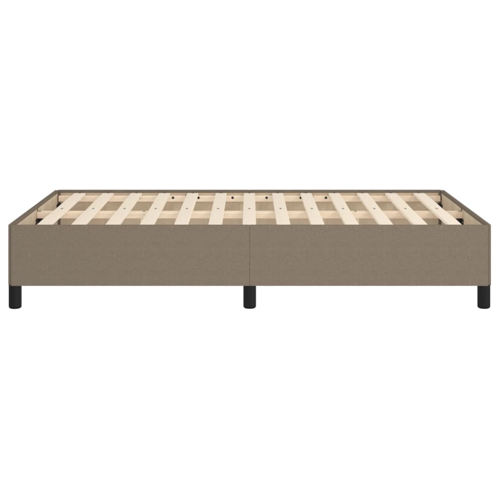 vidaXL Πλαίσιο Κρεβατιού χωρίς στρώμα Taupe 120x190 εκ. Υφασμάτινο
