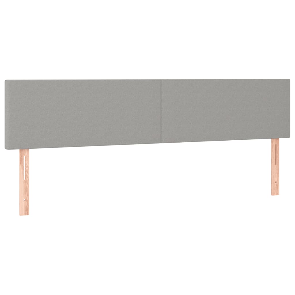 vidaXL Κρεβάτι Boxspring με Στρώμα Ανοιχτό Γκρι 120x190 εκ. Υφασμάτινο