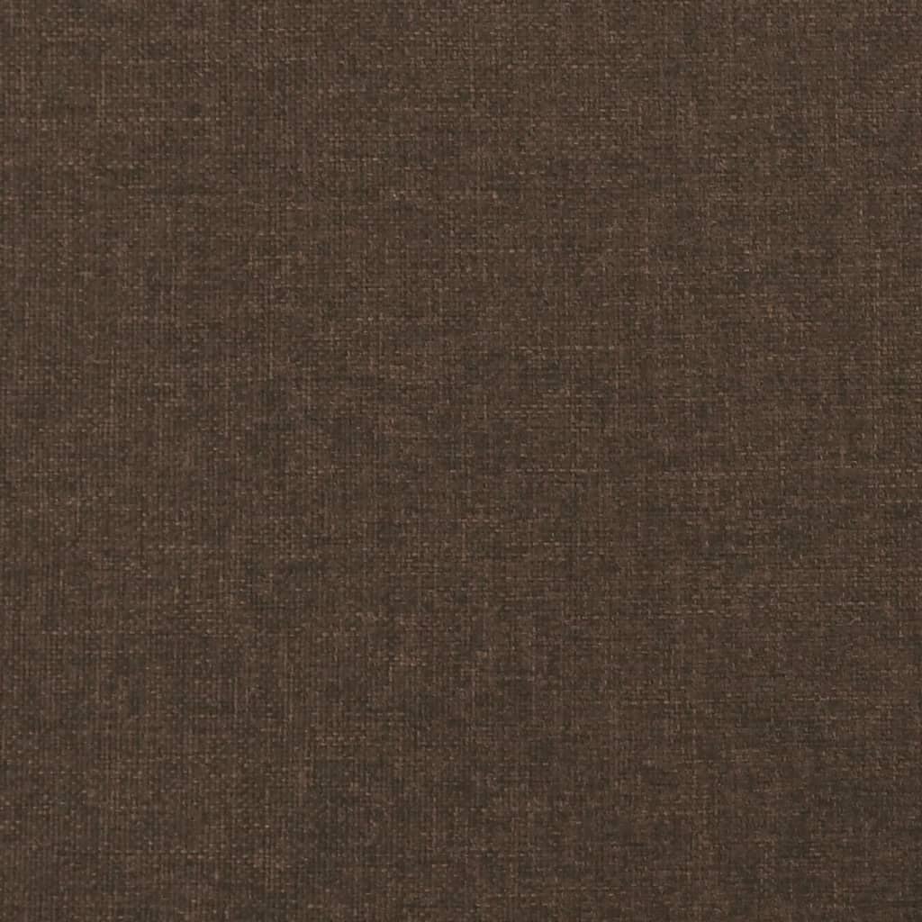 vidaXL Κρεβάτι Boxspring με Στρώμα Σκούρο Καφέ 120x190 εκ Υφασμάτινο