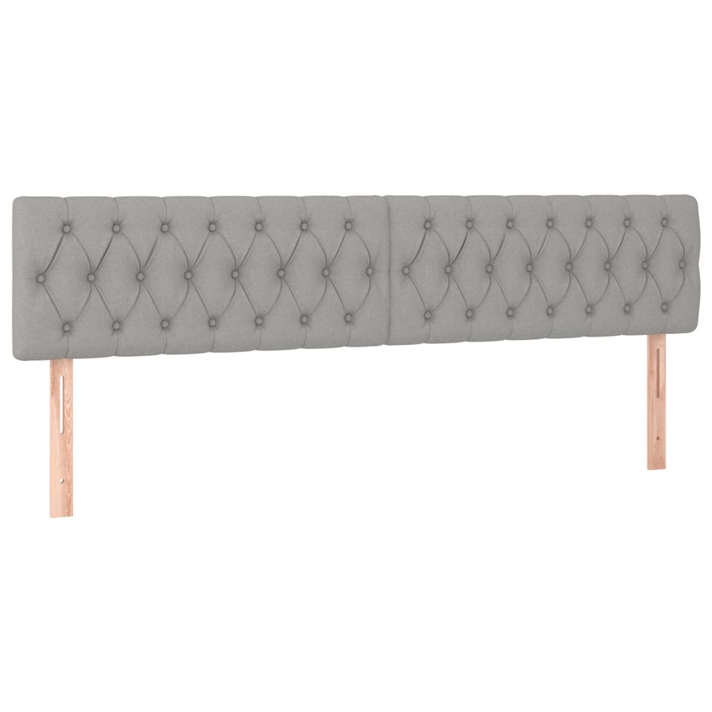 vidaXL Κρεβάτι Boxspring με Στρώμα Ανοιχτό Γκρι 120x190 εκ. Υφασμάτινο