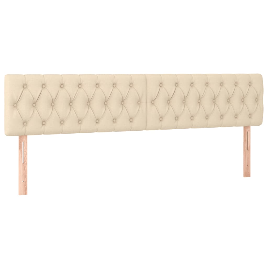 vidaXL Κρεβάτι Boxspring με Στρώμα Κρεμ 120x190 εκ. Υφασμάτινο