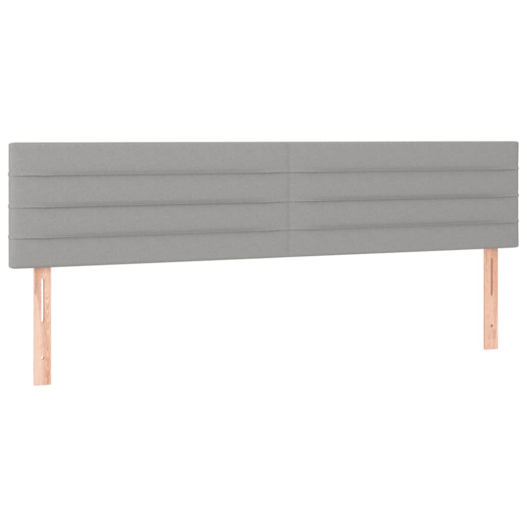 vidaXL Κρεβάτι Boxspring με Στρώμα Ανοιχτό Γκρι 120x190 εκ. Υφασμάτινο