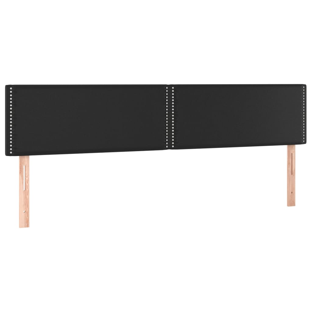 vidaXL Κρεβάτι Boxspring με Στρώμα Μαύρο 120x190εκ.από Συνθετικό Δέρμα