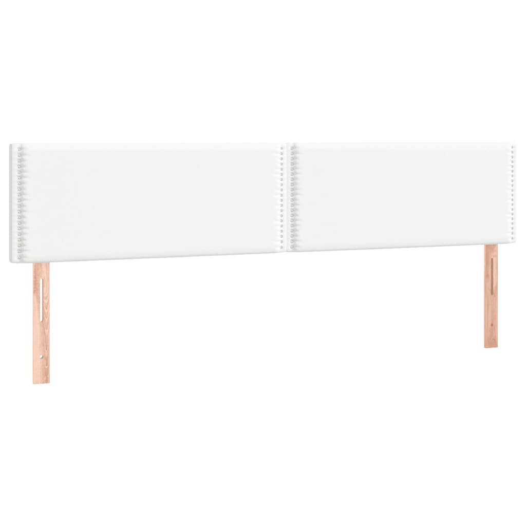 vidaXL Κρεβάτι Boxspring με Στρώμα Λευκό 120x190εκ.από Συνθετικό Δέρμα