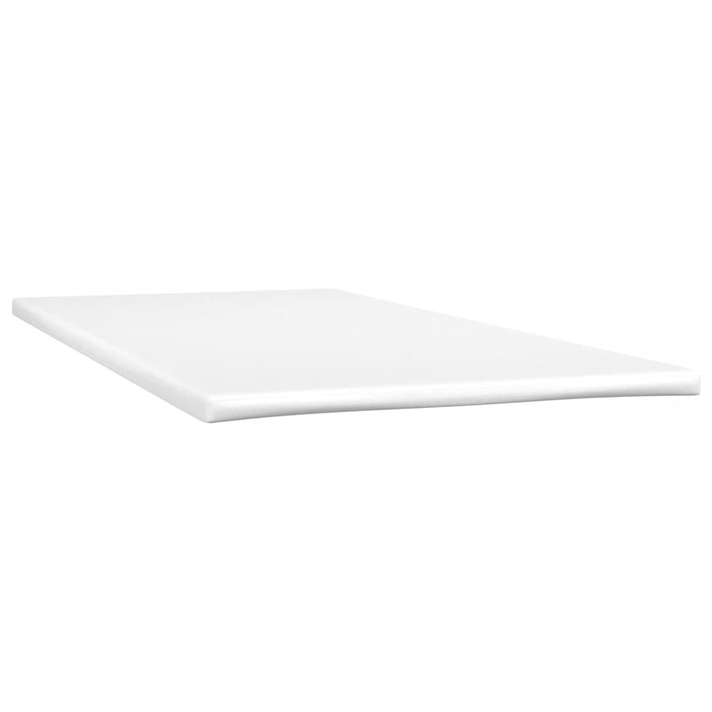 vidaXL Κρεβάτι Boxspring με Στρώμα & LED Μαύρο 120x190 εκ. Υφασμάτινο