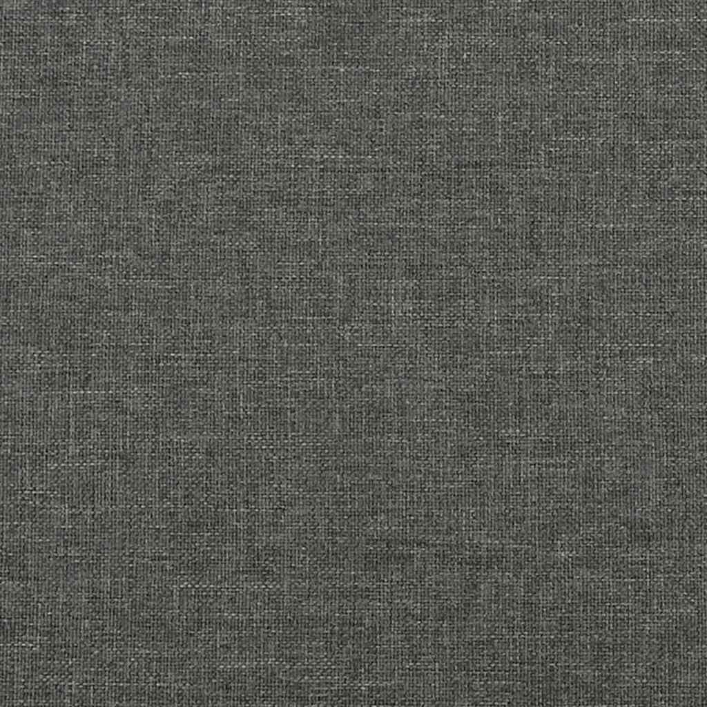 vidaXL Κρεβάτι Boxspring με Στρώμα Σκούρο Γκρι 120x190 εκ Υφασμάτινο