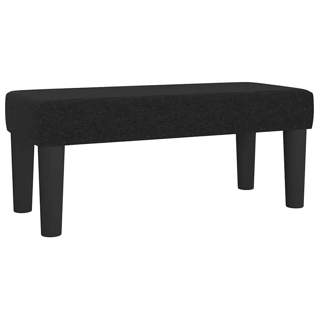 vidaXL Κρεβάτι Boxspring με Στρώμα Μαύρο 120x190 εκ. Υφασμάτινο