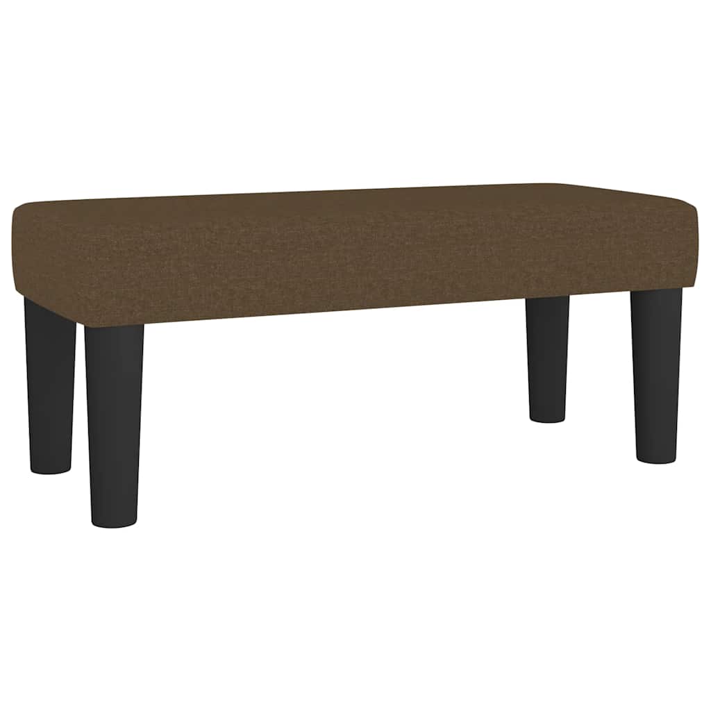 vidaXL Κρεβάτι Boxspring με Στρώμα Σκούρο Καφέ 120x190 εκ Υφασμάτινο