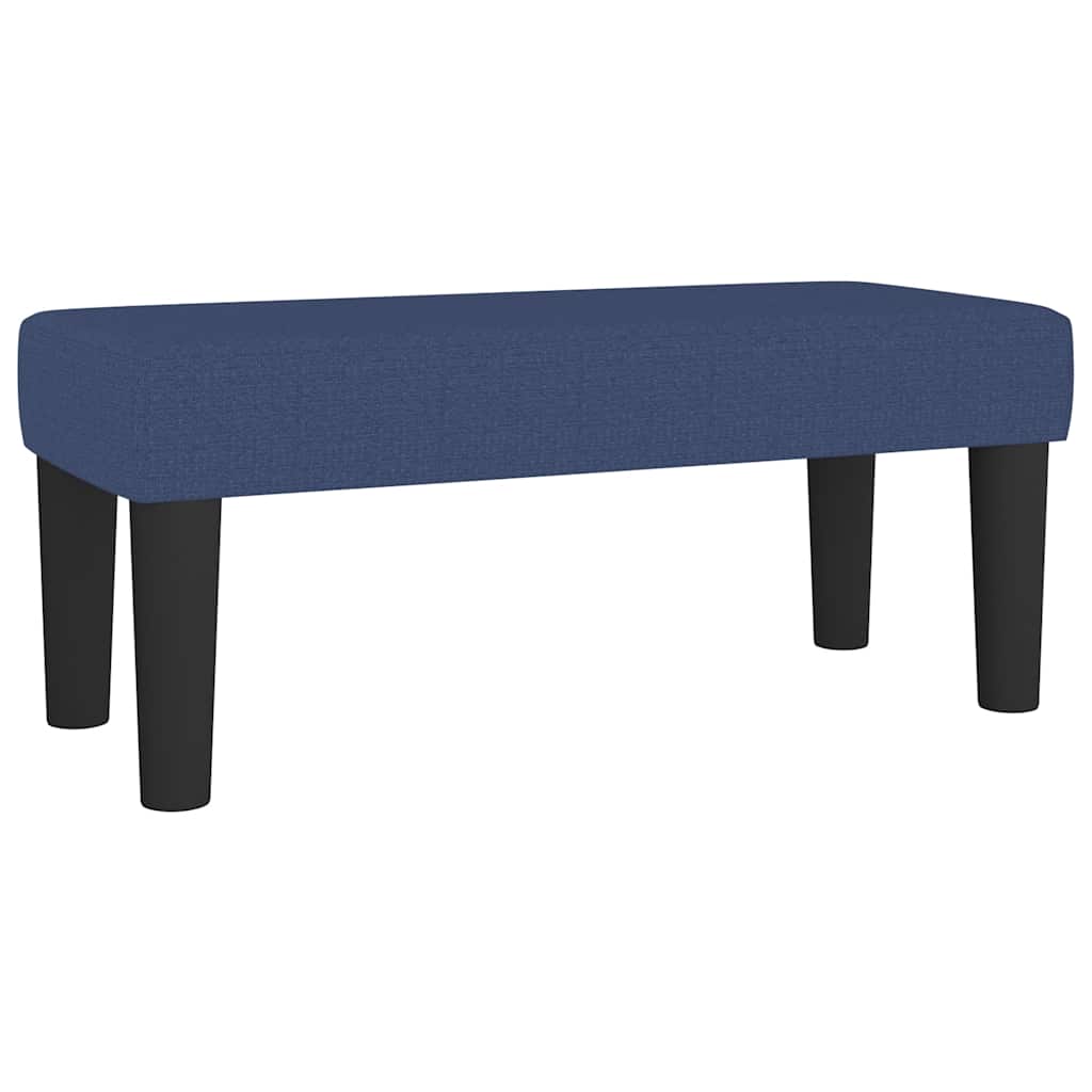 vidaXL Κρεβάτι Boxspring με Στρώμα Μπλε 120x190 εκ. Υφασμάτινο