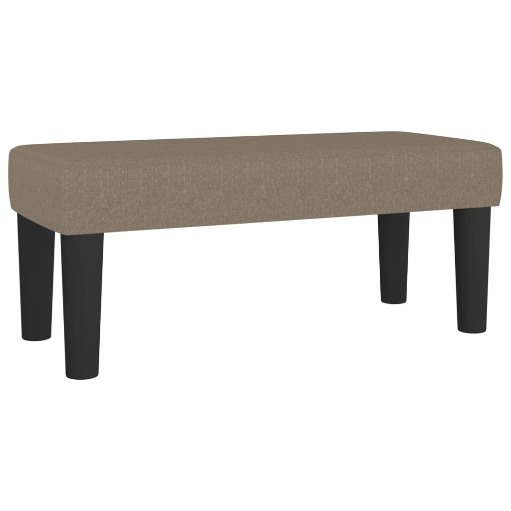 vidaXL Κρεβάτι Boxspring με Στρώμα Taupe 120x190 εκ. Υφασμάτινο
