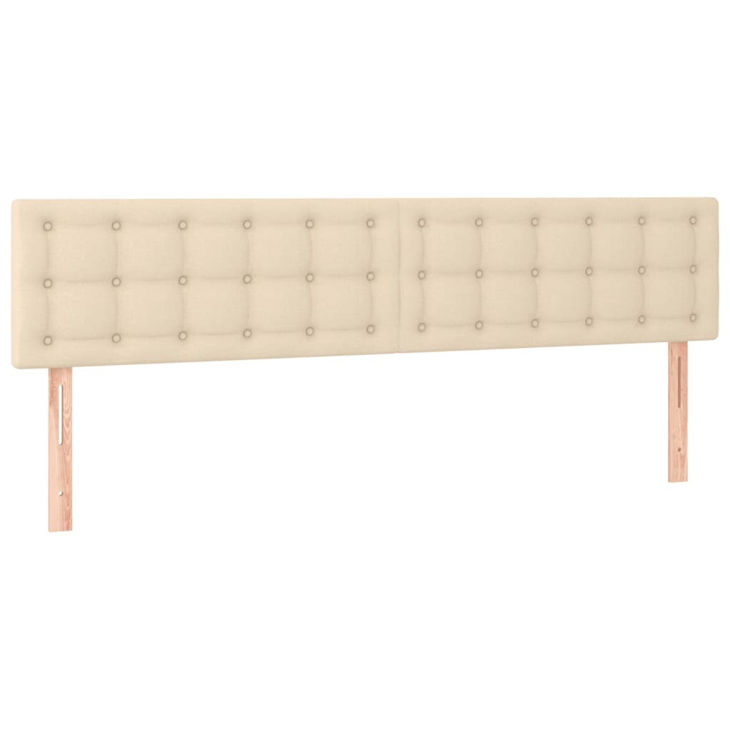 vidaXL Κρεβάτι Boxspring με Στρώμα Κρεμ 120x190 εκ. Υφασμάτινο