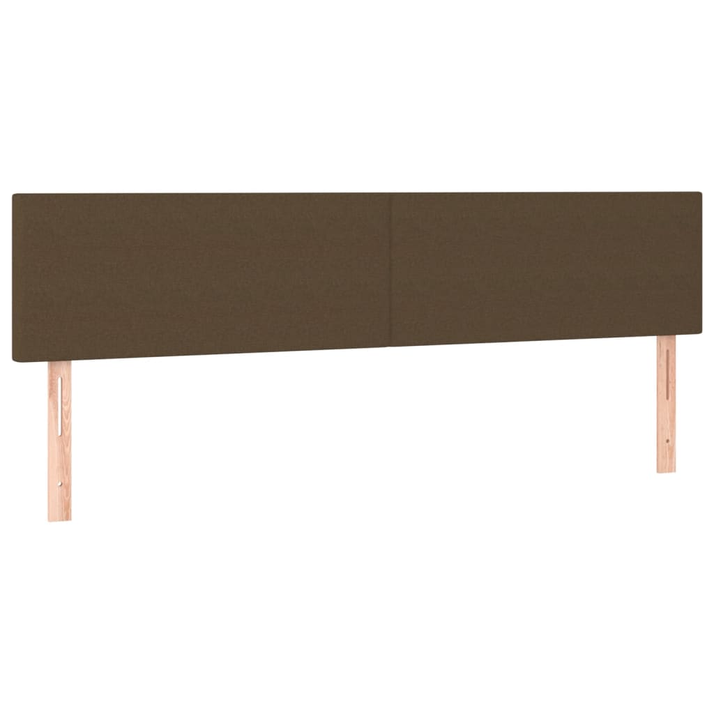 vidaXL Κρεβάτι Boxspring με Στρώμα Σκούρο Καφέ 120x190 εκ Υφασμάτινο