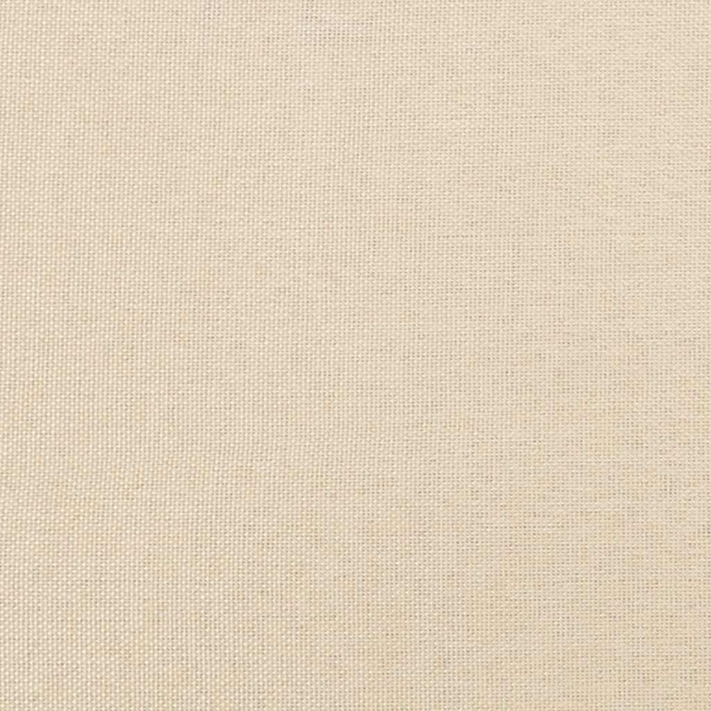 vidaXL Κρεβάτι Boxspring με Στρώμα Κρεμ 120x190 εκ. Υφασμάτινο