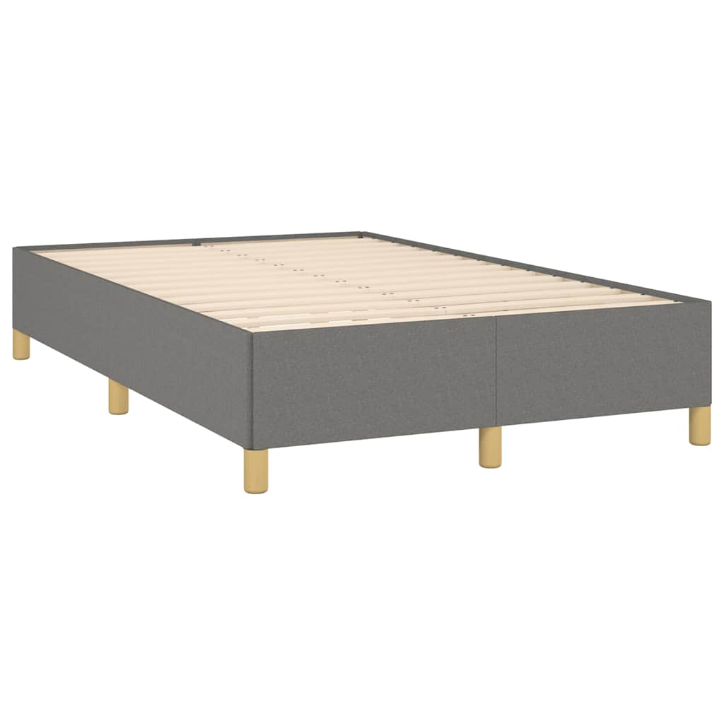 vidaXL Κρεβάτι Boxspring με Στρώμα Μαύρο 120x190 εκ. Υφασμάτινο