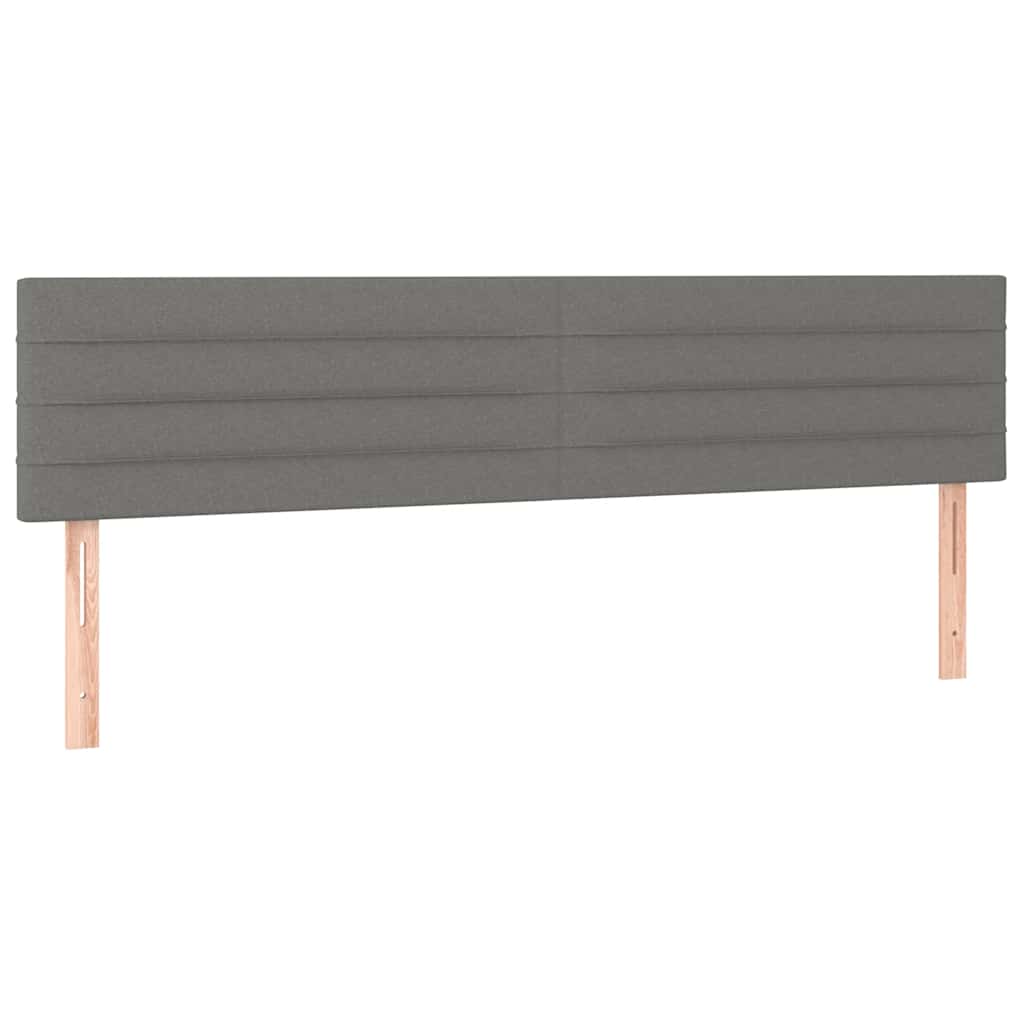 vidaXL Κρεβάτι Boxspring με Στρώμα Μαύρο 120x190 εκ. Υφασμάτινο