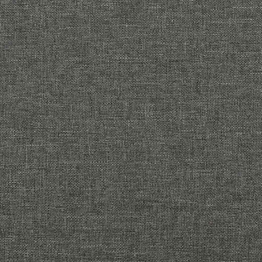 vidaXL Κρεβάτι Boxspring με Στρώμα Μαύρο 120x190 εκ. Υφασμάτινο