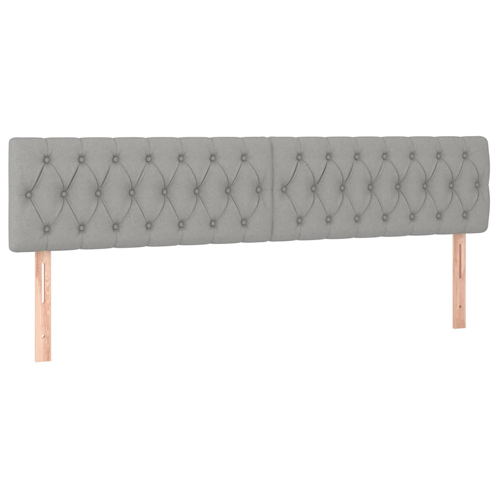 vidaXL Κρεβάτι Boxspring με Στρώμα Ανοιχτό Γκρι 120x190 εκ. Υφασμάτινο