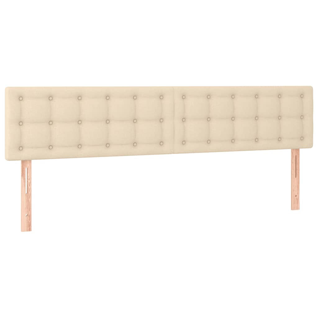 vidaXL Κρεβάτι Boxspring με Στρώμα Κρεμ 120x190 εκ. Υφασμάτινο
