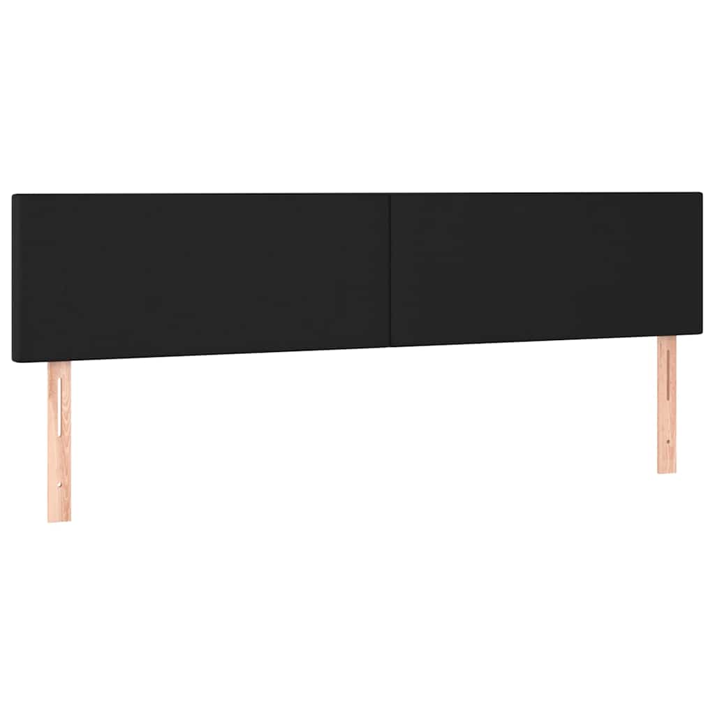 vidaXL Κρεβάτι Boxspring με Στρώμα Μαύρο 120x190εκ.από Συνθετικό Δέρμα