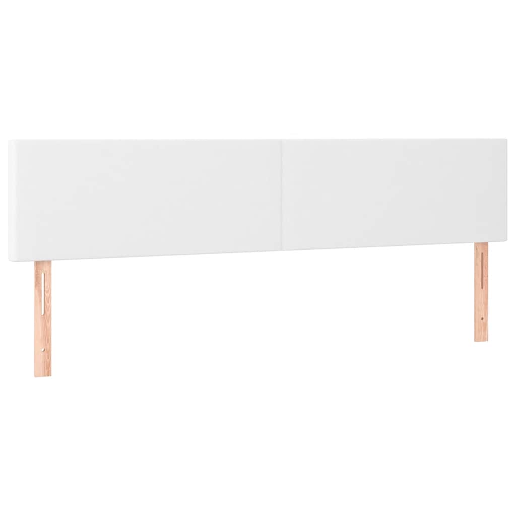 vidaXL Κρεβάτι Boxspring με Στρώμα Λευκό 120x190εκ.από Συνθετικό Δέρμα