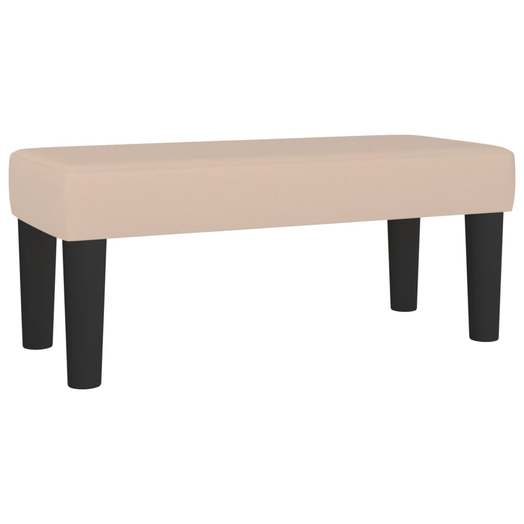 vidaXL Κρεβάτι Boxspring με Στρώμα Καπουτσίνο 120x190εκ.από Συνθ.Δέρμα