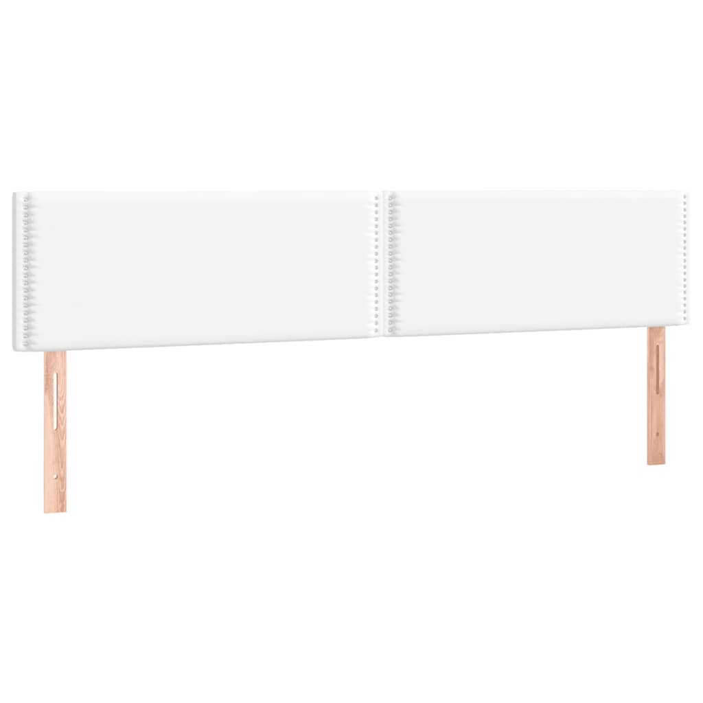 vidaXL Κρεβάτι Boxspring με Στρώμα Λευκό 120x190εκ.από Συνθετικό Δέρμα
