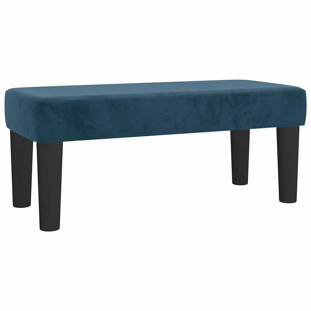 vidaXL Κρεβάτι Boxspring με Στρώμα Σκούρο Μπλε 120x190 εκ. Βελούδινο