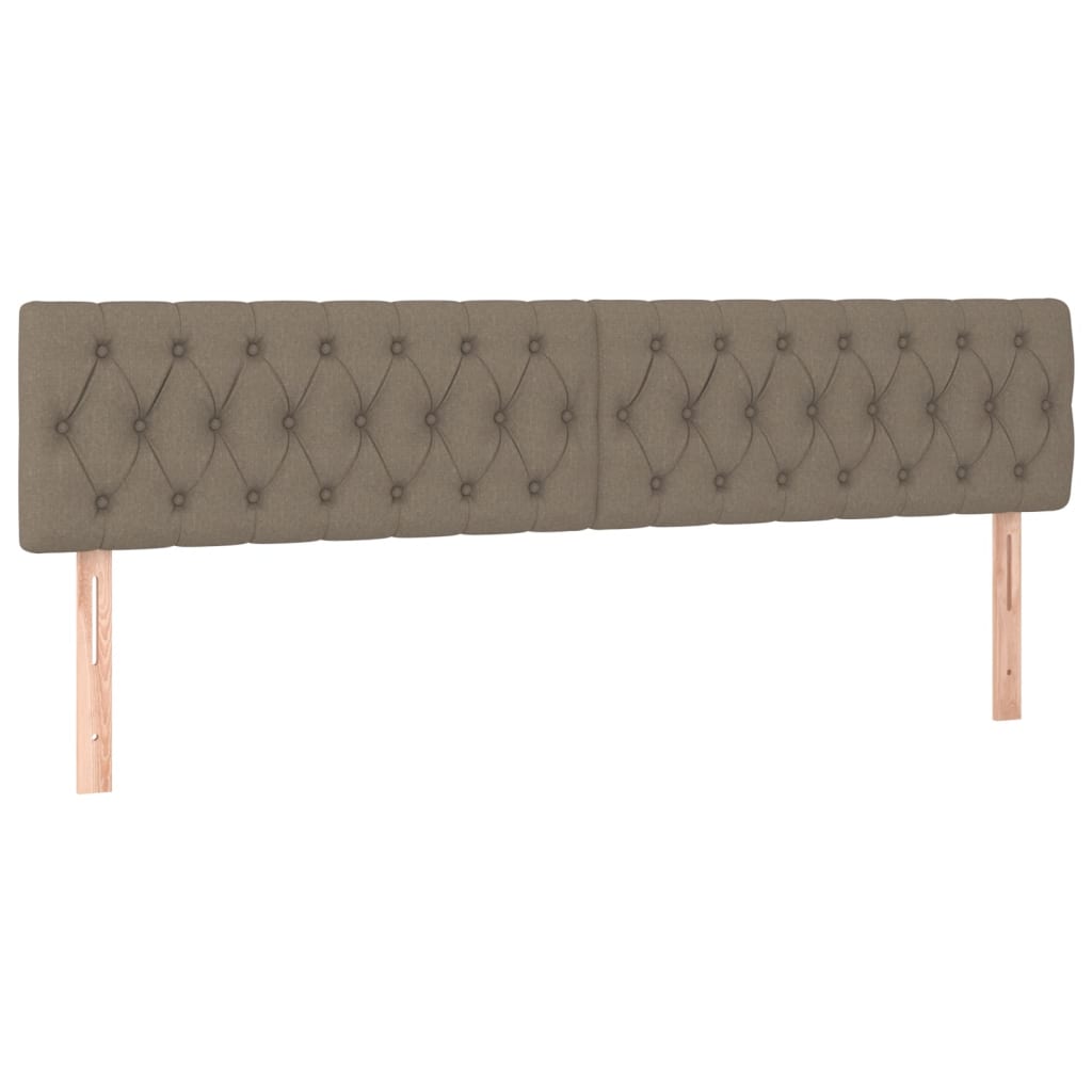 vidaXL Πλαίσιο Κρεβατιού χωρίς στρώμα Taupe 120x190 εκ. Υφασμάτινο