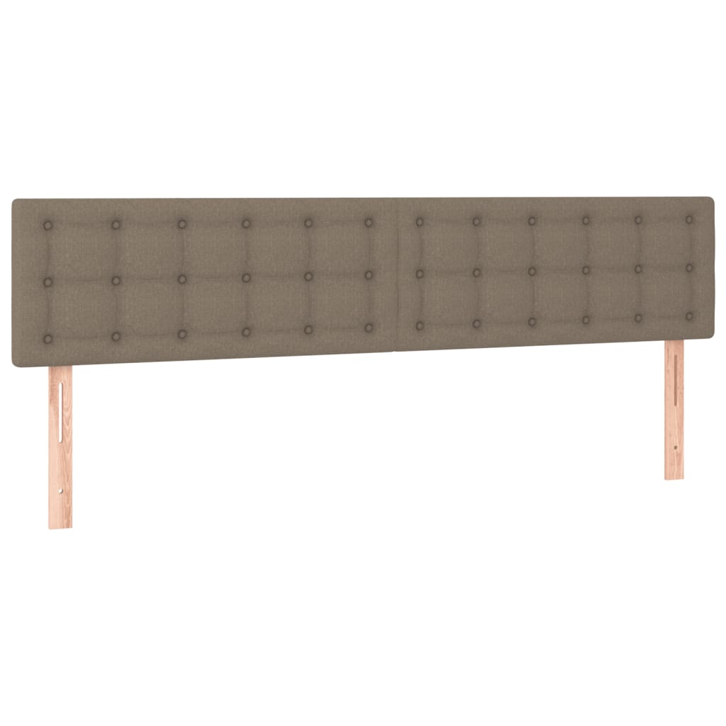 vidaXL Πλαίσιο Κρεβατιού χωρίς στρώμα Taupe 120x190 εκ. Υφασμάτινο