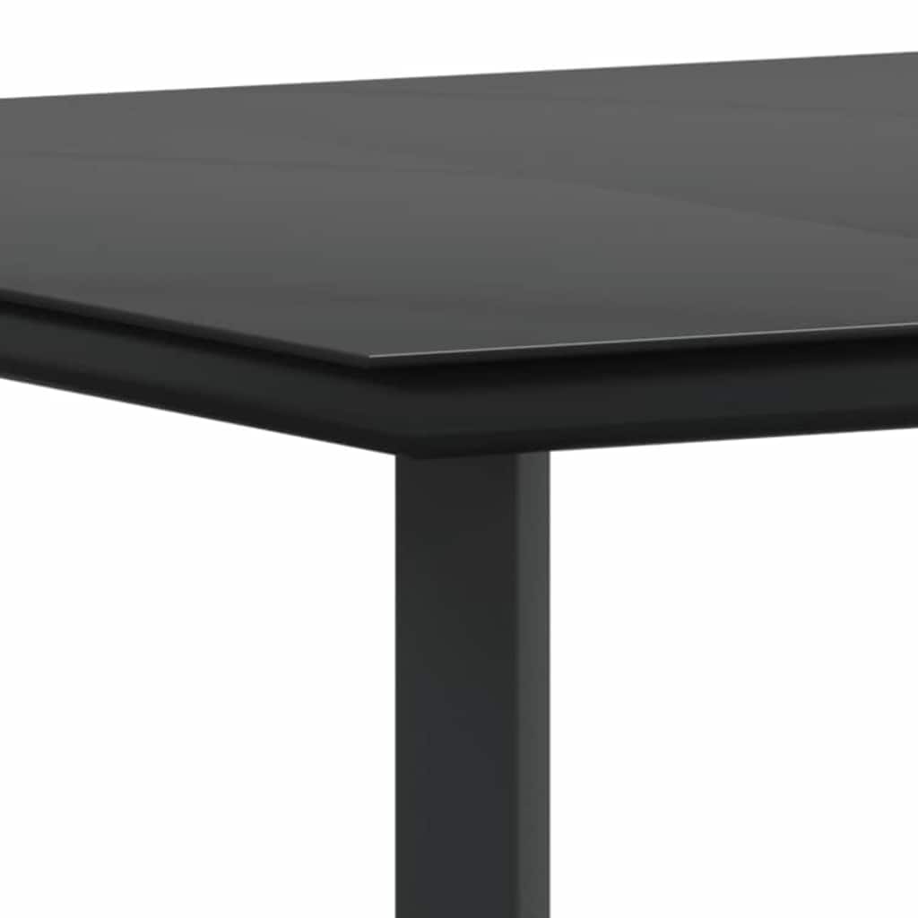 vidaXL Σέτ φαγητού για κήπο 7 pcs Ανοιχτό γκρι συνθετικό ρατάν