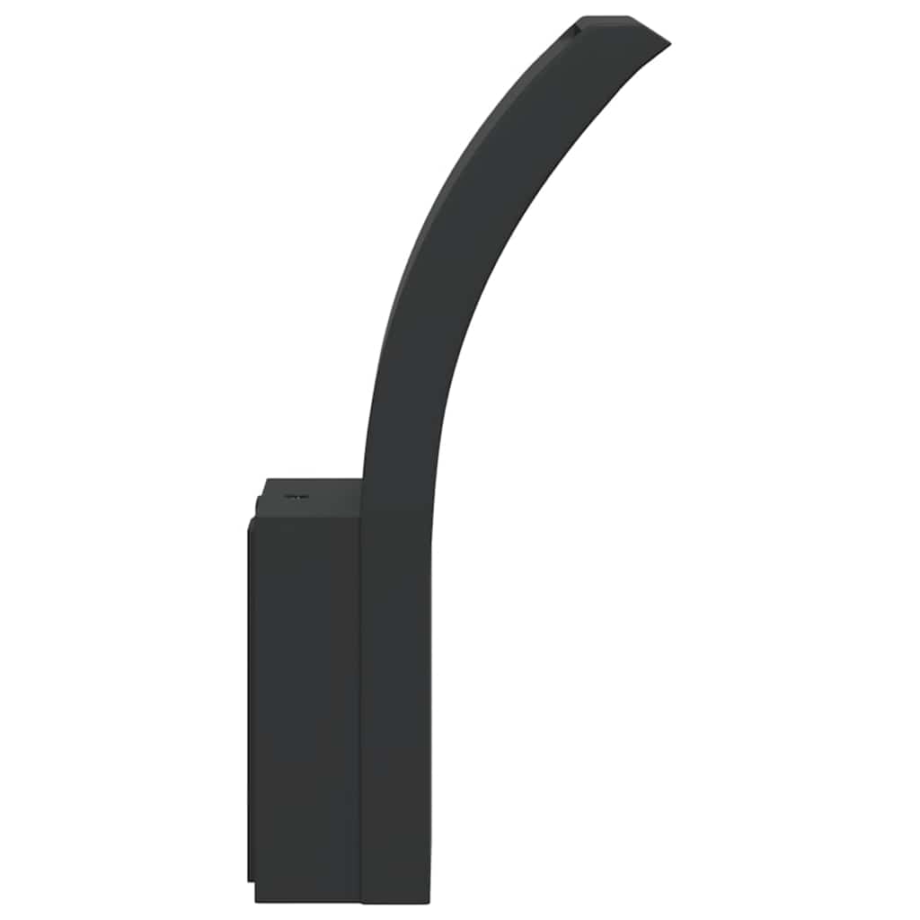 vidaXL Φωτιστικά Εξ. Χώρου LED 2 Τεμ. Μαύρα από Χυτό Αλουμίνιο