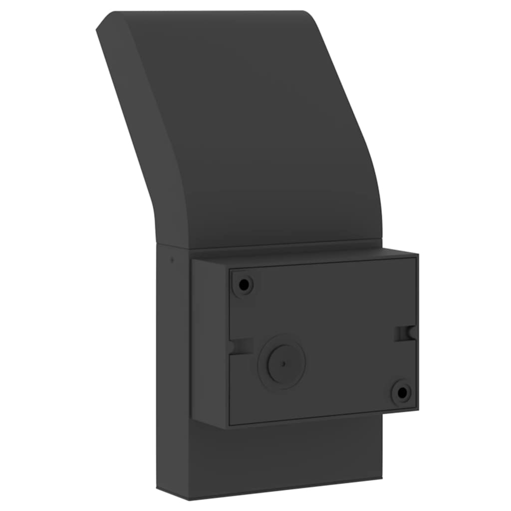 vidaXL Φωτιστικά Εξ. Χώρου LED 2 Τεμ. Μαύρα από Χυτό Αλουμίνιο