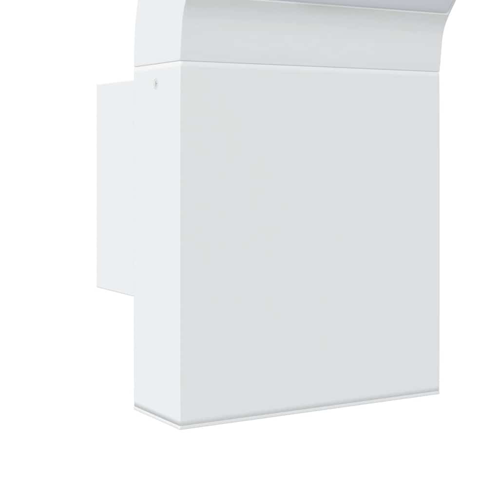 vidaXL Φωτιστικά Εξ. Χώρου LED 2 Τεμ. Λευκό από Χυτό Αλουμίνιο