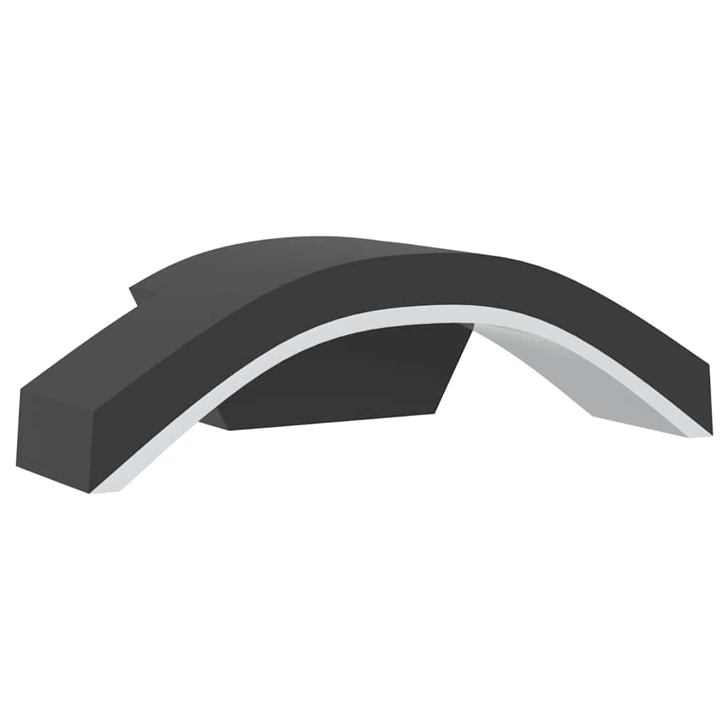 vidaXL Φωτιστικά Εξ. Χώρου LED 2 Τεμ. Μαύρα από Χυτό Αλουμίνιο