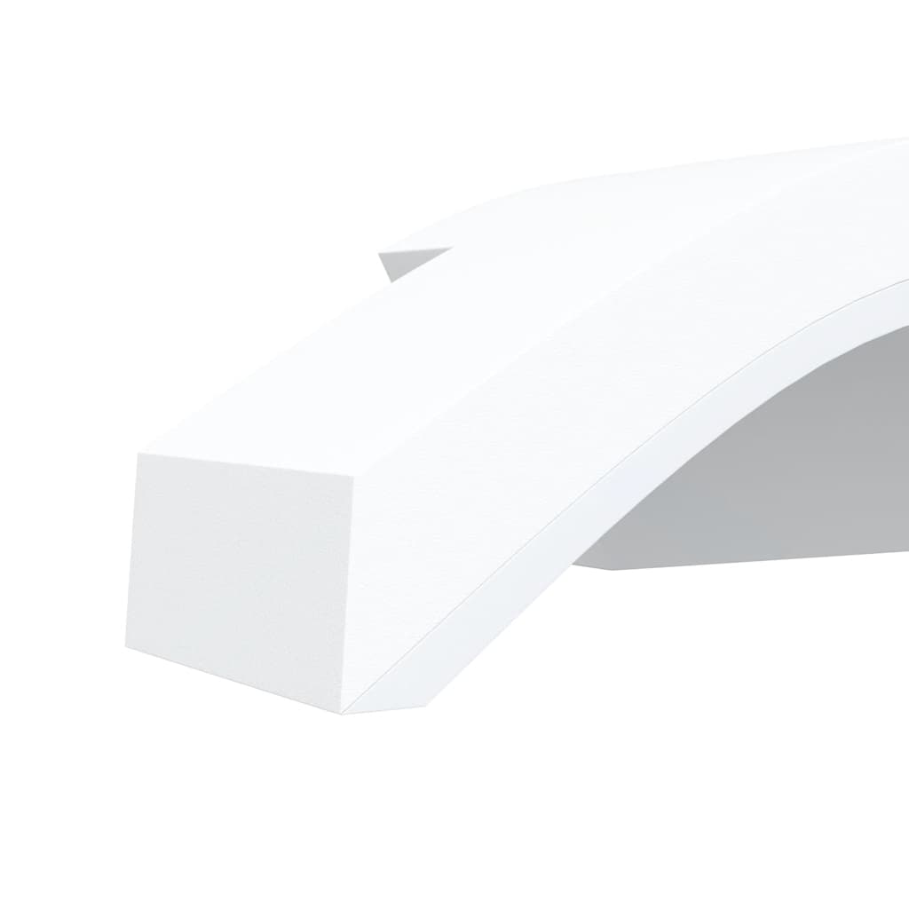 vidaXL Φωτιστικά Εξ. Χώρου LED 2 Τεμ. Λευκό από Χυτό Αλουμίνιο