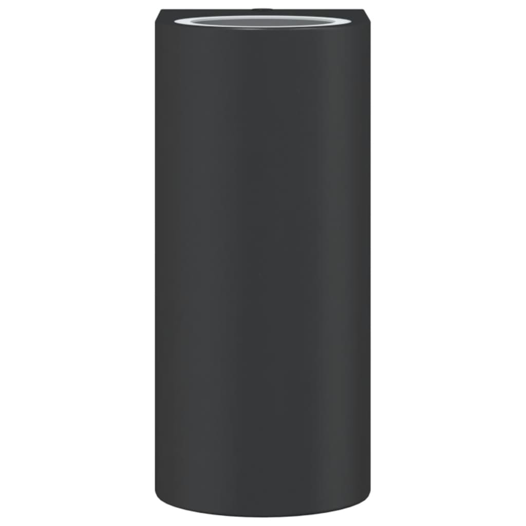 vidaXL Φωτιστικά Εξ. Χώρου 2 Τεμ. Μαύρα από Χυτό Αλουμίνιο