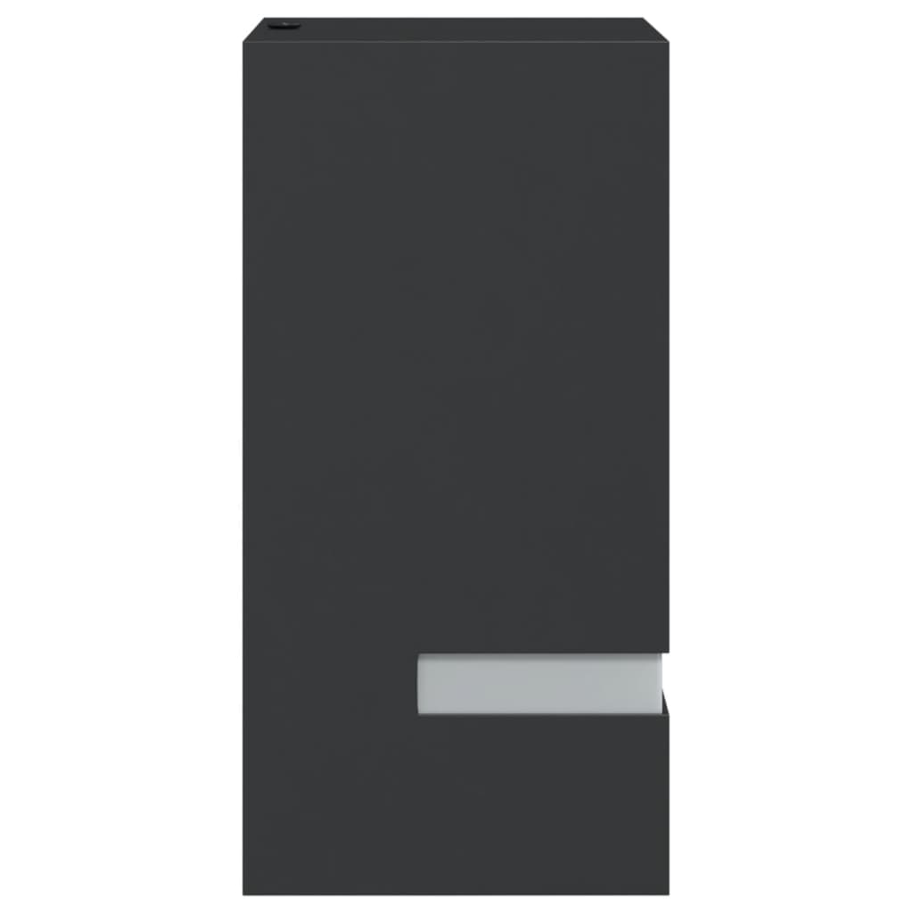 vidaXL Φωτιστικό Τοίχου Εξωτερικού Χώρου Μαύρο από Ανοξείδωτο Ατσάλι